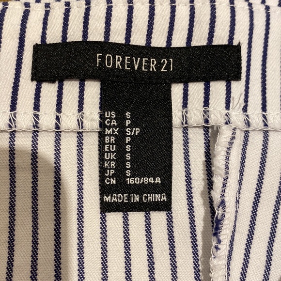 Forever 21 Blue and White Stripped tight fitted mini dress - Picture 3 of 3